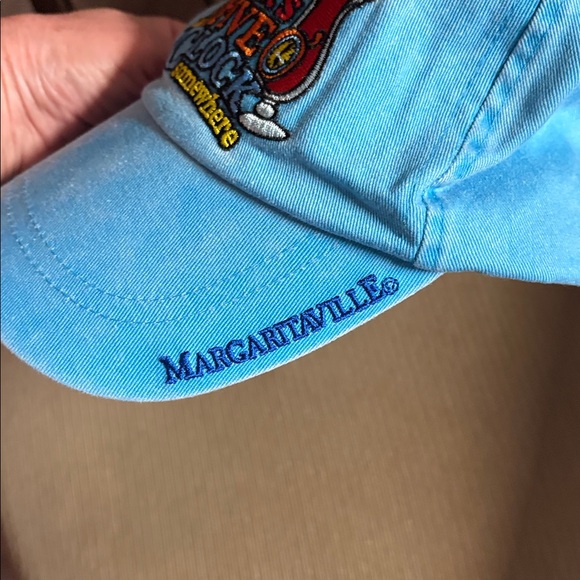 Margaritaville Sky Blue Cap with Tropical Embroidery - Picture 2 of 6